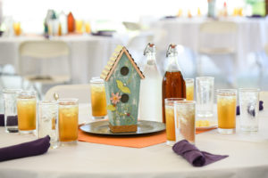 Decorative Birdhouse on table