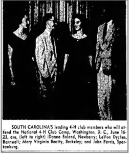 Parris at National 4-H Camp.