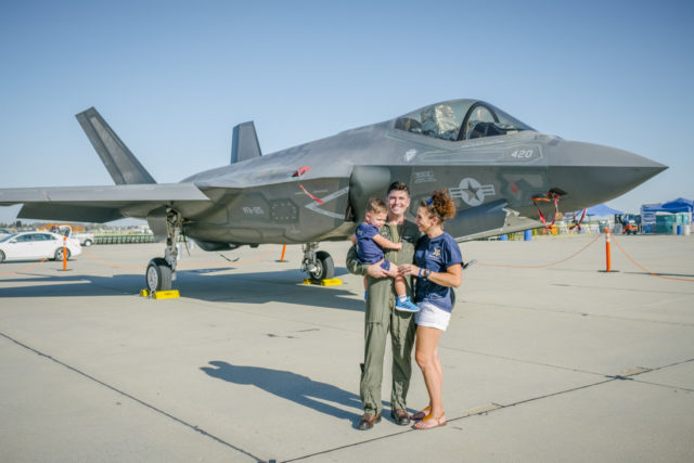 Maj. Derek “Shootsbe” graduated the Navy Strike Fighter Weapons School (TOPGUN) course in the nation’s newest and most advanced fighter jet, the F-35C