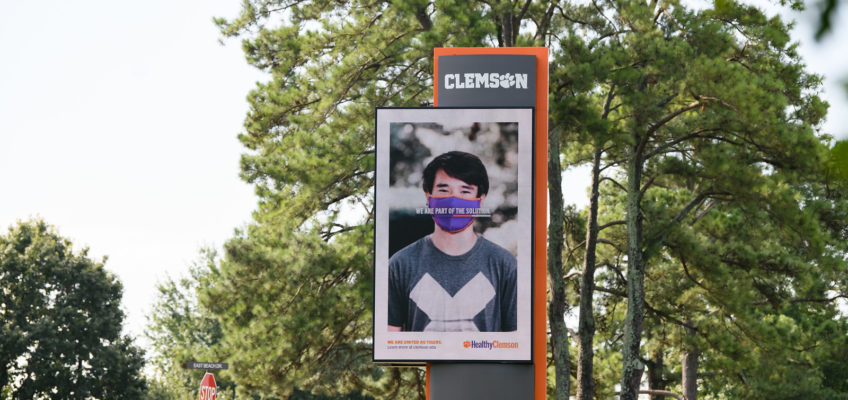 Clemson University face mask campaign: Be part of the solution