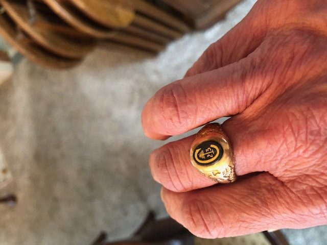 Ann was packing up her mother’s belongings when, wrapped in a tissue, she found her grandfather’s 1923 Clemson ring.