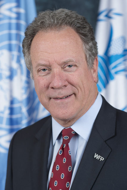 Clemson alumnus David Beasley, Executive Director of the United Nations World Food Programme