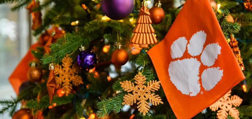 Tiger Rag on Christmas tree in President and First Lady's home