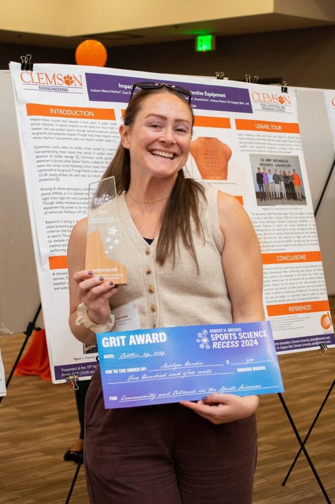 Ashlyn Hardie winning the GRIT award for her New Way Sport Fund