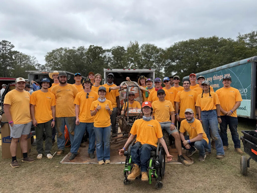 Clemson Baja SAE team picture at competition