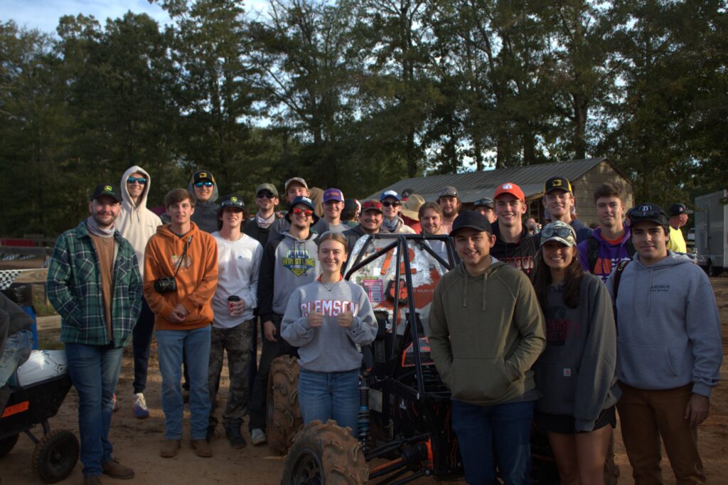Team picture with Clemson Baja SAE car