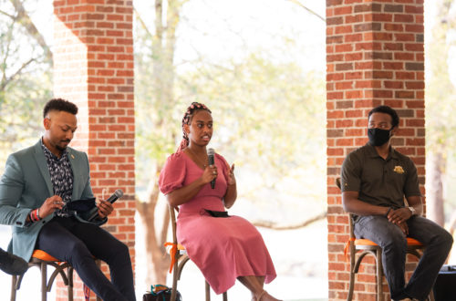 Photo of panelists for "Design, Race, and (In)Justice" event.