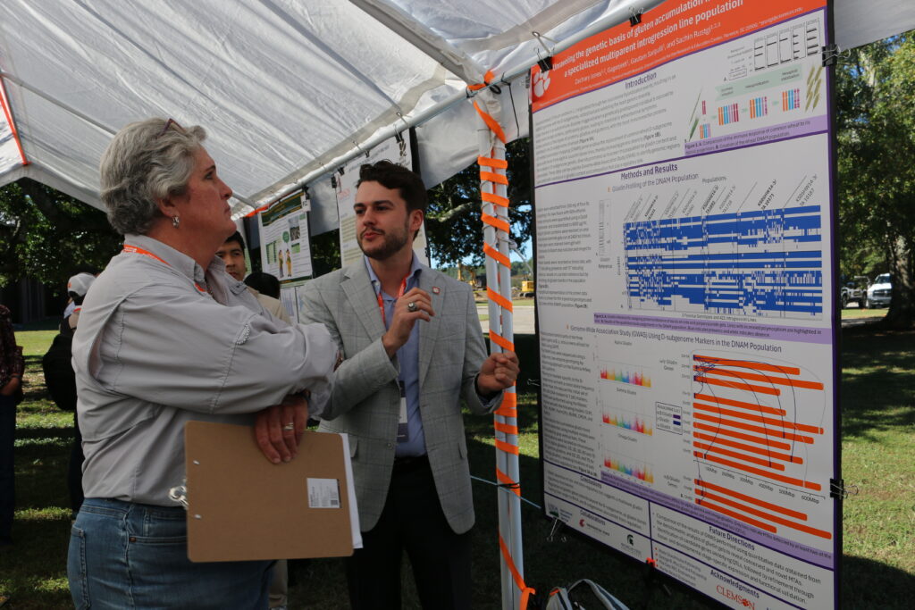 PhD studemt Zachary Jones talks about his research with Catherine DiBenedetto.