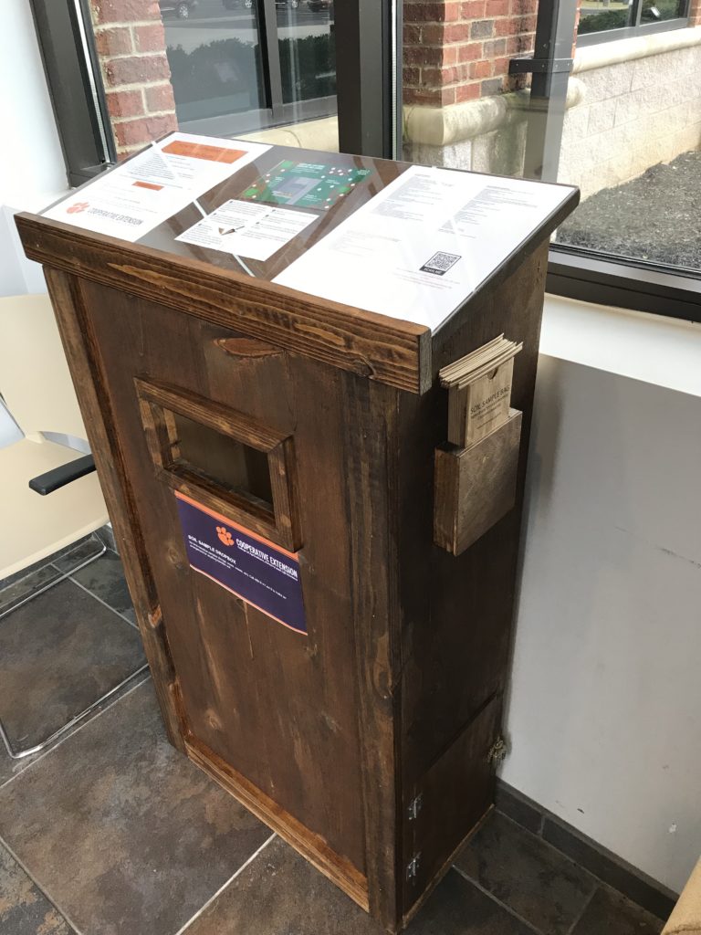 Cherokee County residents can drop off their samples in this box located in the vestibule of the Cherokee County Administration Building
