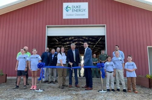 Ribbon Cutting Ceremony at the Duke Energy Outdoor Education Center