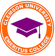 CU Emeritus College Logo of orange circle and purple mortar board