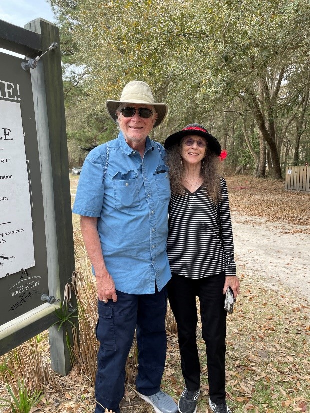 Art  Young and Donna Reiss at the Avian Conservation Center, Awandaw, SC
