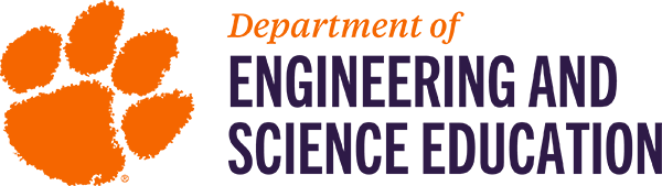 orange and purple ese department logo