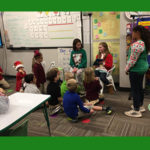 Students reading.