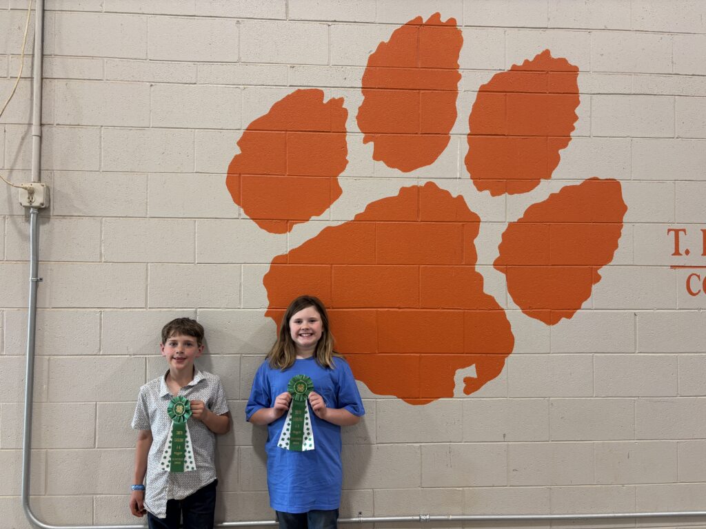 Cloverbud Participants: (L to R):  Tyson Iseli, Emery Holmes