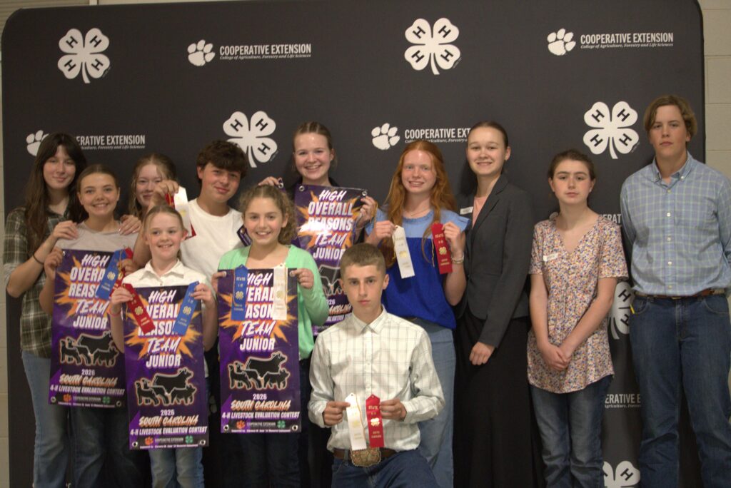 Spartanburg 4-H Livestock Judging Team