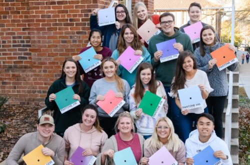 Class photograph of the Graphic Communications class of December 2019.
