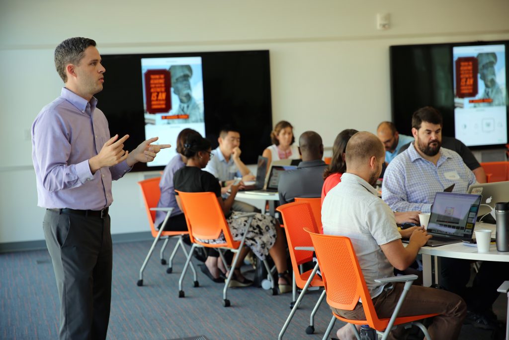 Pic of Jonathan Gantt at Adobe class