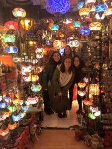 Laura and friends in Granada, Spain.