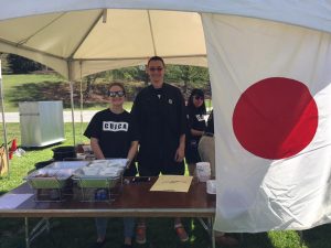 The Japanese Cultural Association booth at the International Festival. Photo courtesy of Jae Takeuchi.