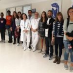 L&IH-Spanish students at the hospital in Seville. (Photo courtesy of Europa Press.)