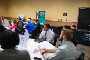 Students at a roundtable discussion. Photo courtesy of Clemson University.