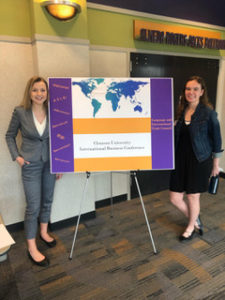 FPS member Kelly Burns (right) at the Language and International Business Conference. Photo courtesy of Mari Lentini.