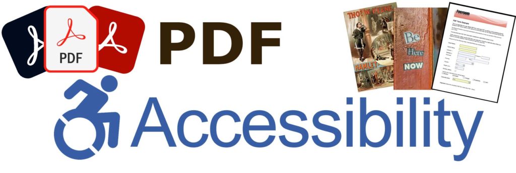 Banner graphic that says "PDF Accessibility"