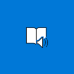 The Immersive Reader logo: an open white book and white speaker icon on a blue background.
