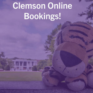 Clemson online Bookings! 