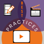 Venn Diagram of the three parts of the video production process with text: Best Practices