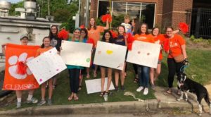 Photo of Clemson University Recreational Therapy Student Club members. 