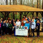 Photo of first day hikers at Croft State Park in South Carolina.