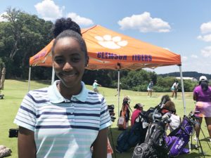 Raquel Simpson has been playing golf since she was 9 years old.