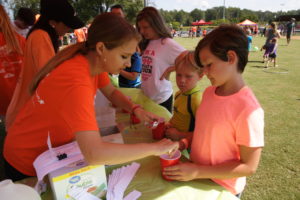 Clemson PRTM students volunteering at last year’s Community Play Day. 