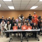 Lauren and Haley with students in Clemson's Youth Development in Camp class.