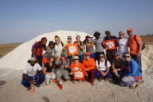 Ed Bowers (back row, right) in Senegal last June with student-athletes and staff that participated in a school build trek organized by buildOn.