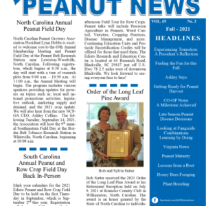 2021 Fall VC Peanut News cover