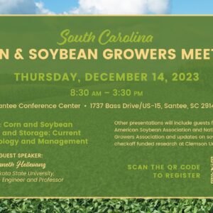 Annoucement for SC Corn and Soybean Meeting