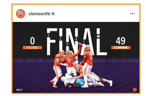 Clemson Football Vs. Citadel – A Social Media Analysis – The News In ...