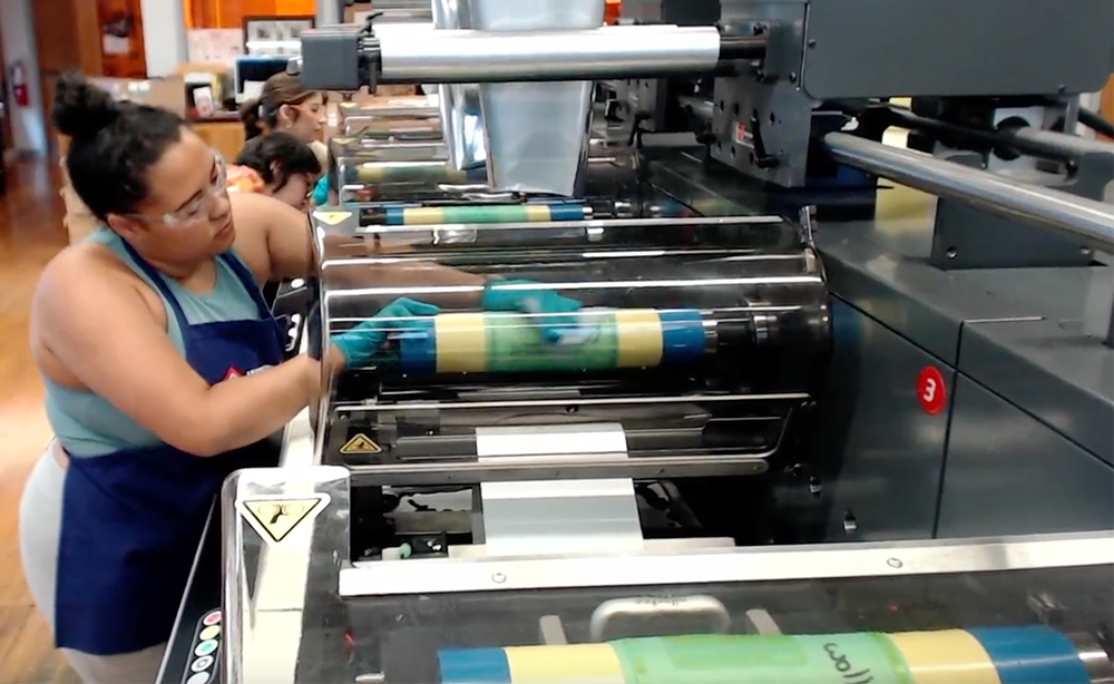 labels being printed at Clemson University
