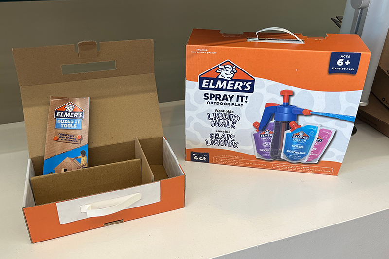 Photo of student packaging design 