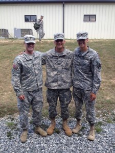 First Lieutenant Cooler, Cadet Dunn, and I
