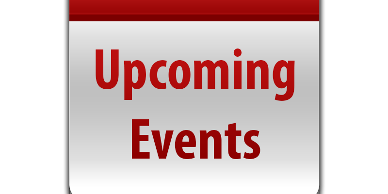 Upcoming events sign