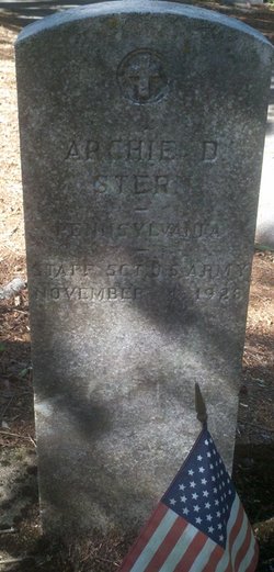 Archie Stern's military tombstone in Woodland Cemetery at Clemson University. Photo from Find a Grave.